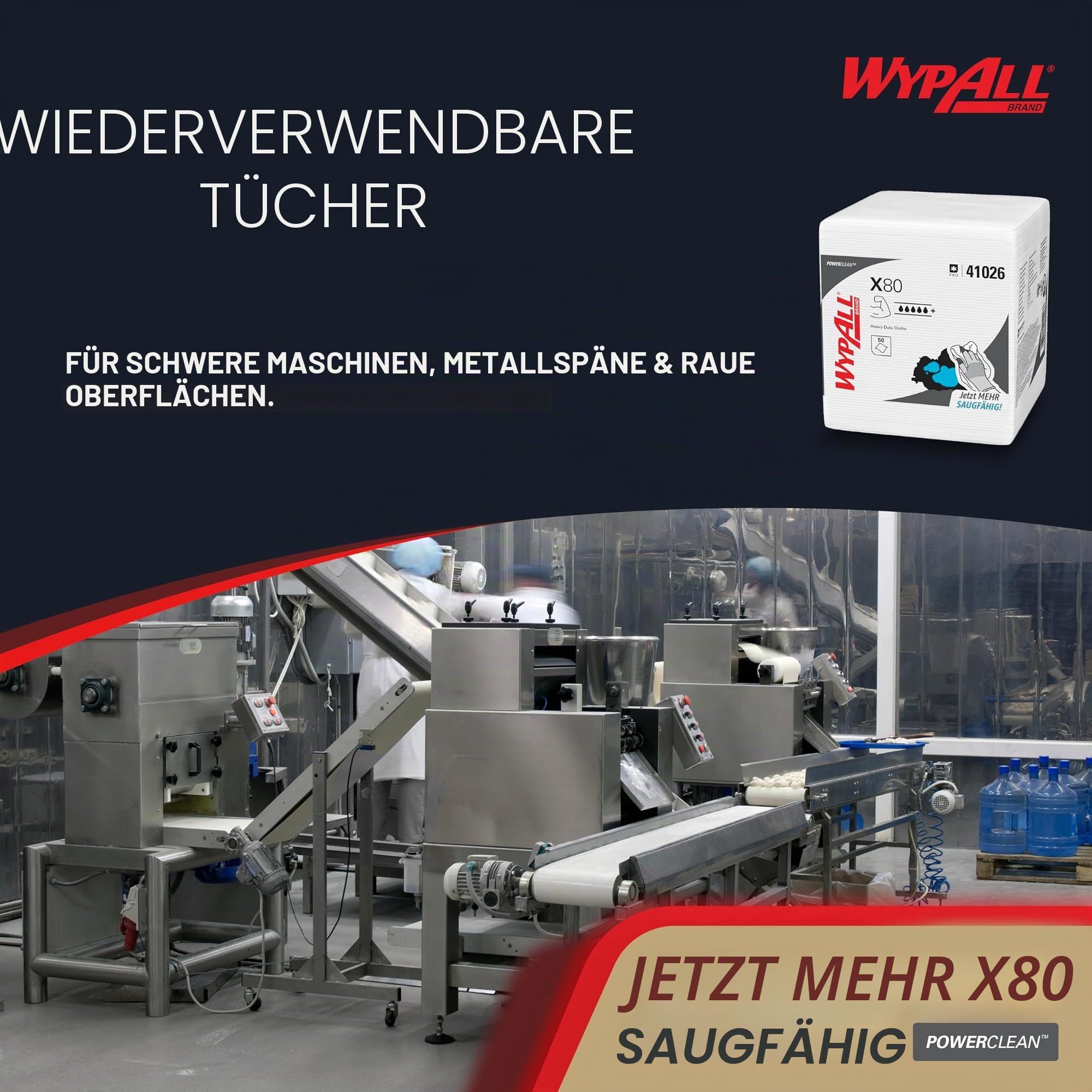 wypall-x80-reinigungst-cher-8388-wei-viertelgefaltete-putzlappen-4x50-t-cher image 7