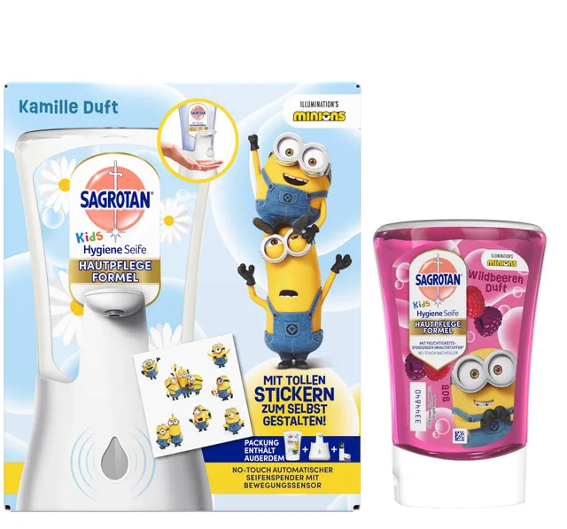 sagrotan-no-touch-kids-starter-set-kamille-wildbeere-nachf-ller-250-ml image 1