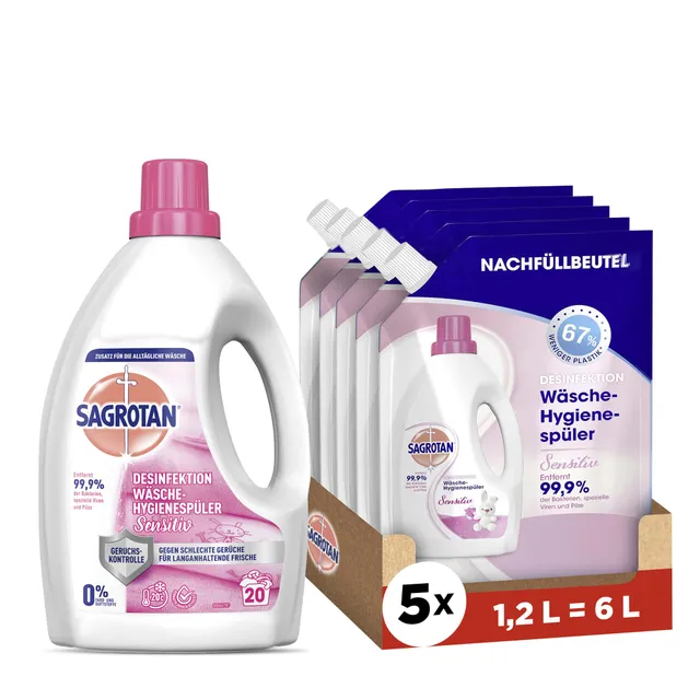 sagrotan-w-sche-hygienesp-ler-sensitiv-7-5l-set-1-5l-5x1-2l-nachf-ller image 1