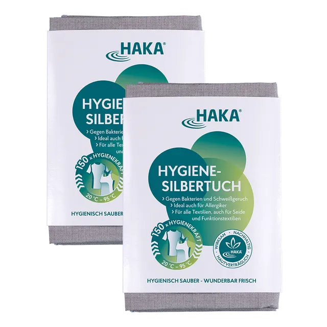 haka-hygiene-silbertuch-2-stk-mit-reinsilber image 1