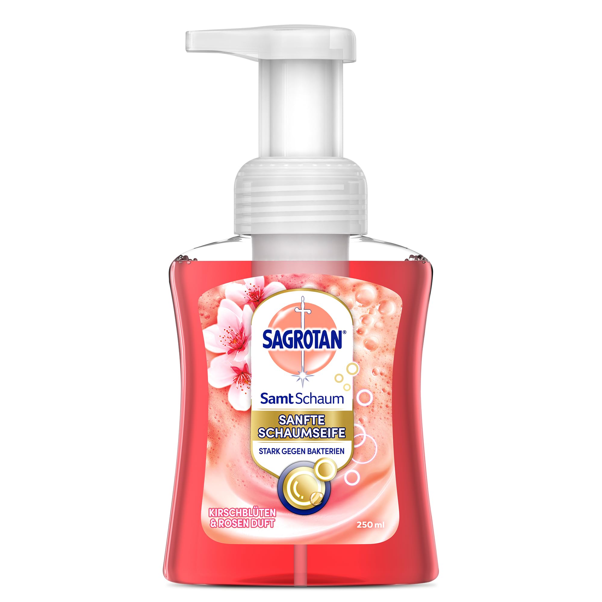 sagrotan-samt-schaum-seife-kirschbl-te-rose-250-ml-schaumseife image 1