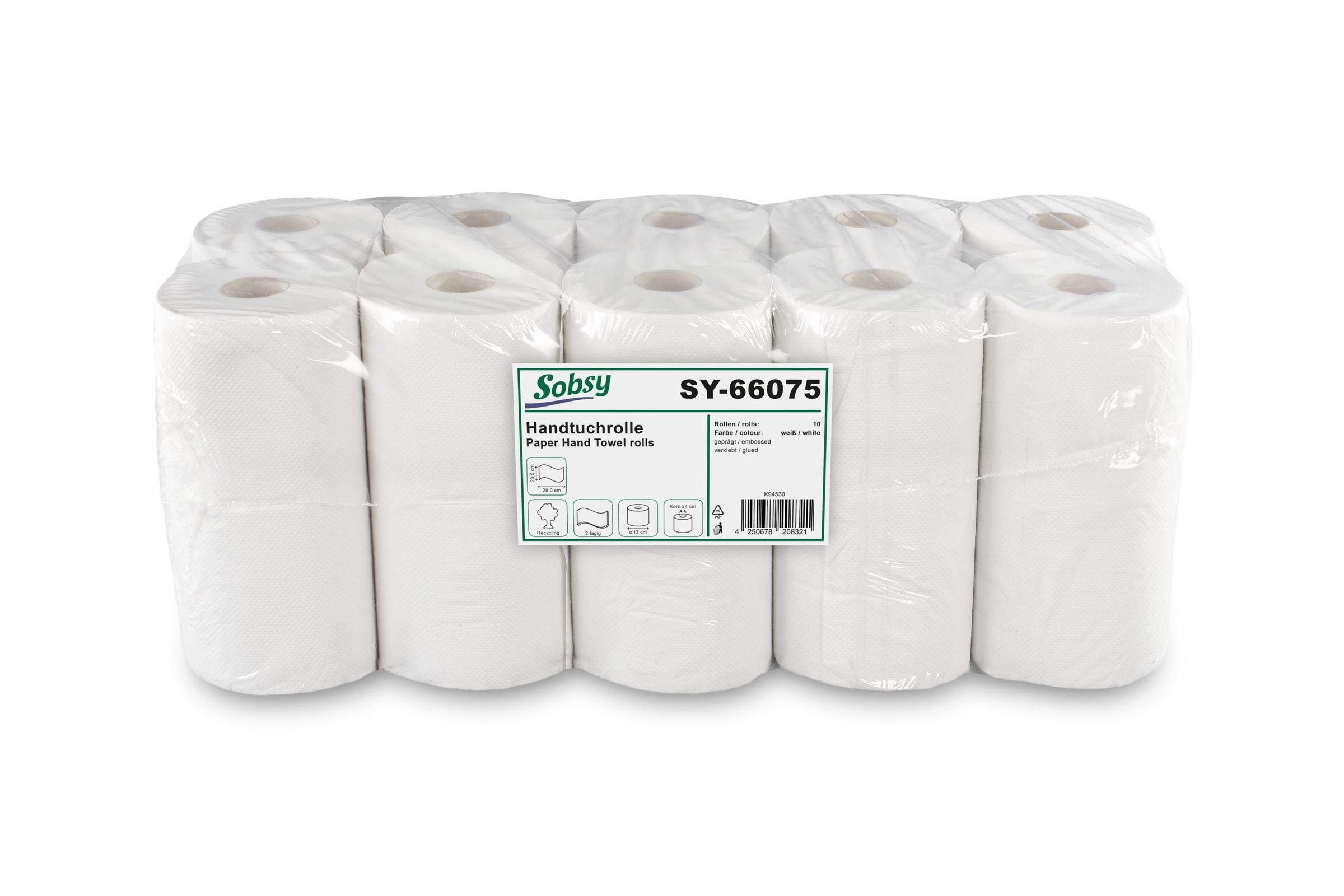 sobsy-handtuchrolle-au-enabwicklung-2-lagig-rec-wei-10-rollen image 1