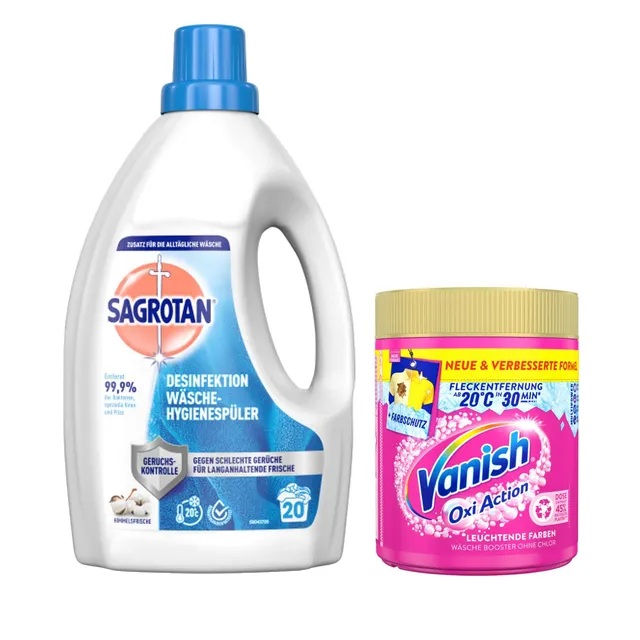 sagrotan-w-sche-hygienesp-ler-himmelsfrische-1-5-l-vanish-oxi-action-pink-550-g image 1
