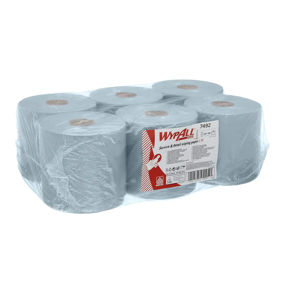 wypall-l10-7492-papierwischt-cher-blau-6-x-400-t-cher-2-400-st-ck image 1