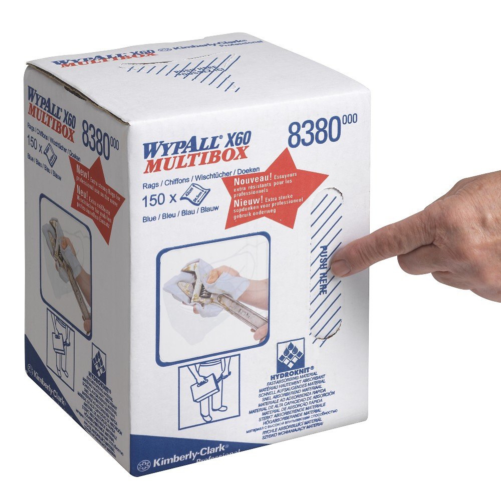 wypall-x60-general-clean-8380-reinigungstuchrolle-150-blaue-t-cher-1-lagig image 8