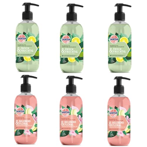 sagrotan-handseife-mix-pack-6-x-300-ml-frisch-und-fruchtig-floral image 2
