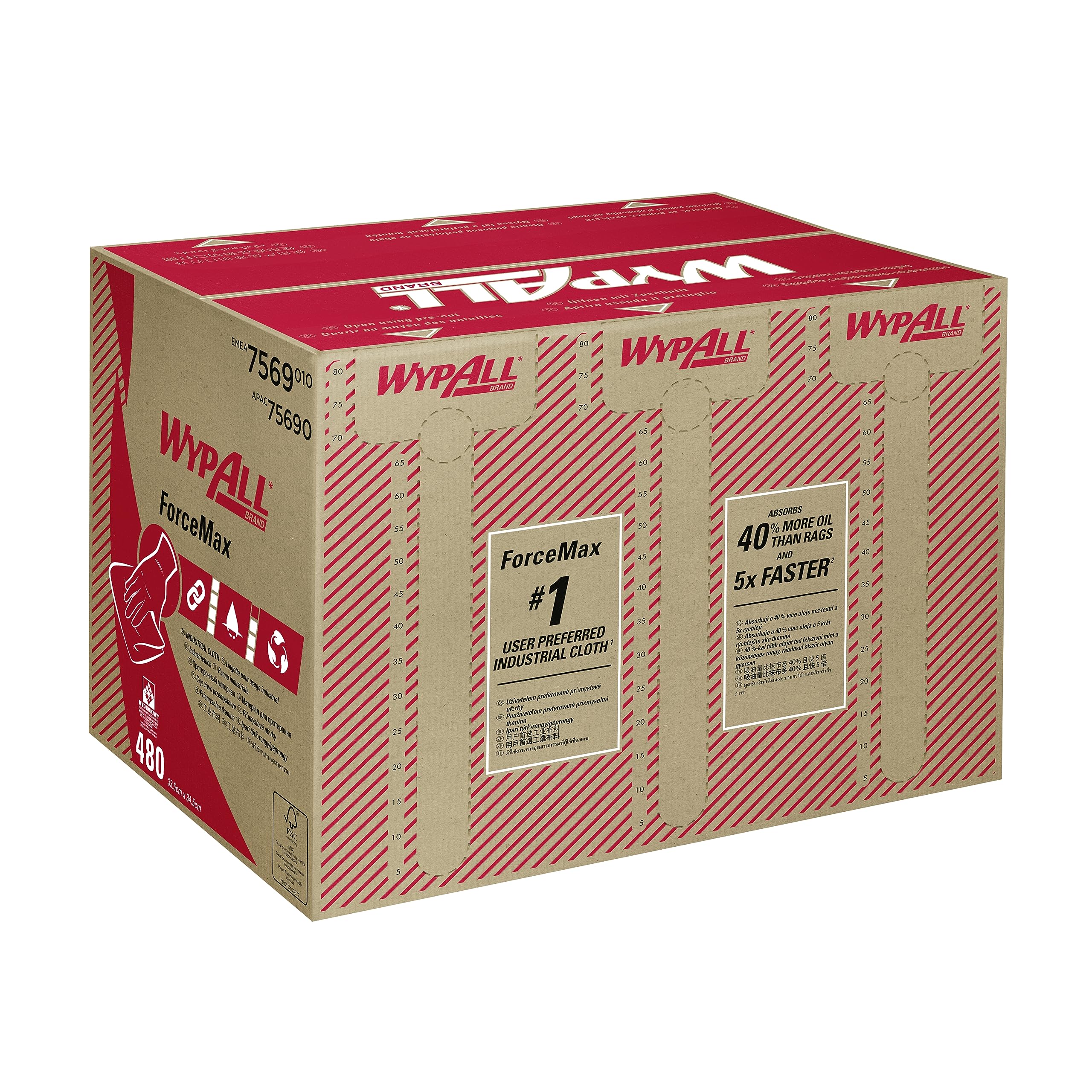 wypall-forcemax-industrie-wischt-cher-7569-box-480-graue-t-cher-1-lagig image 1