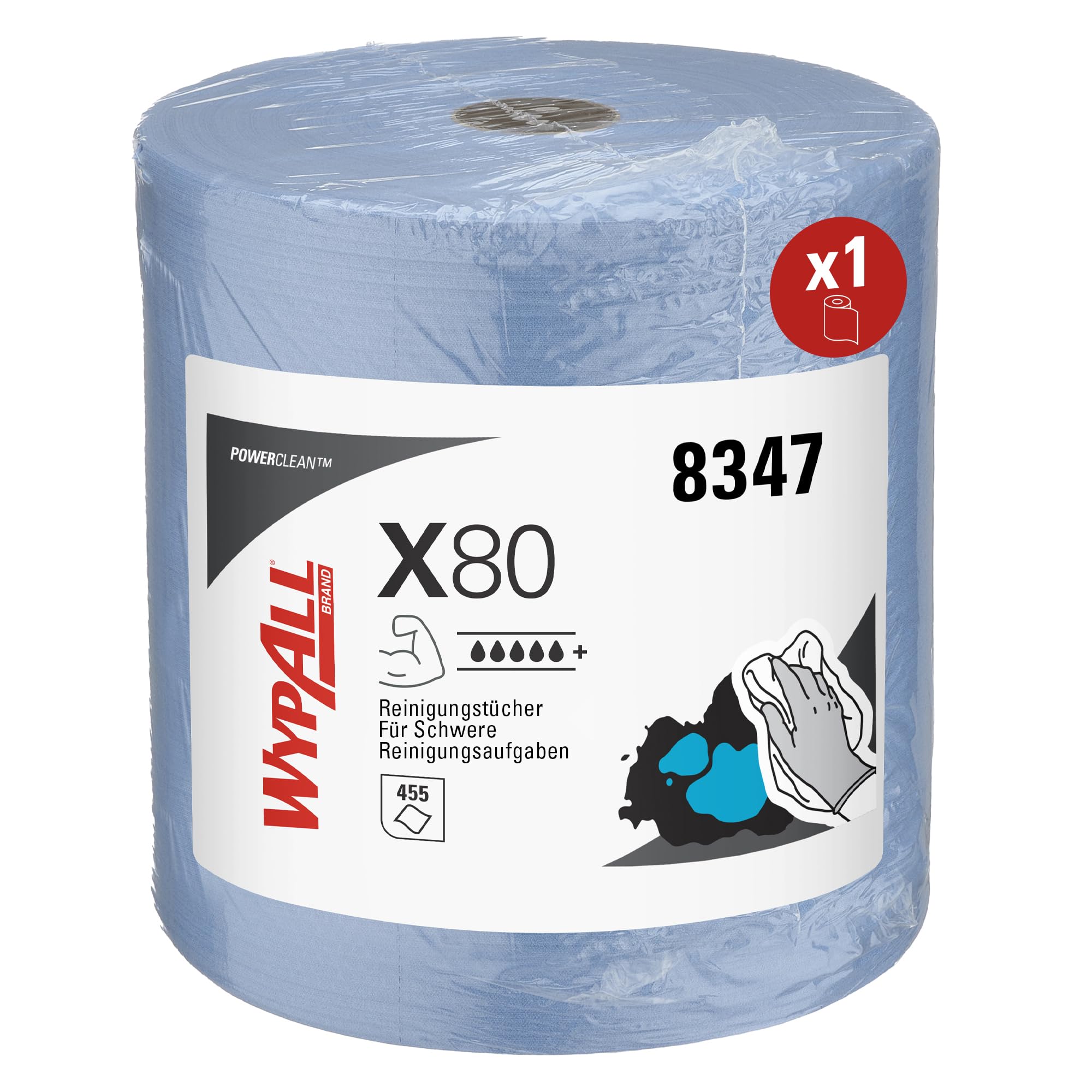wypall-x80-powerclean-werkstatt-t-cher-gro-rolle-blau-455-t-cher image 2