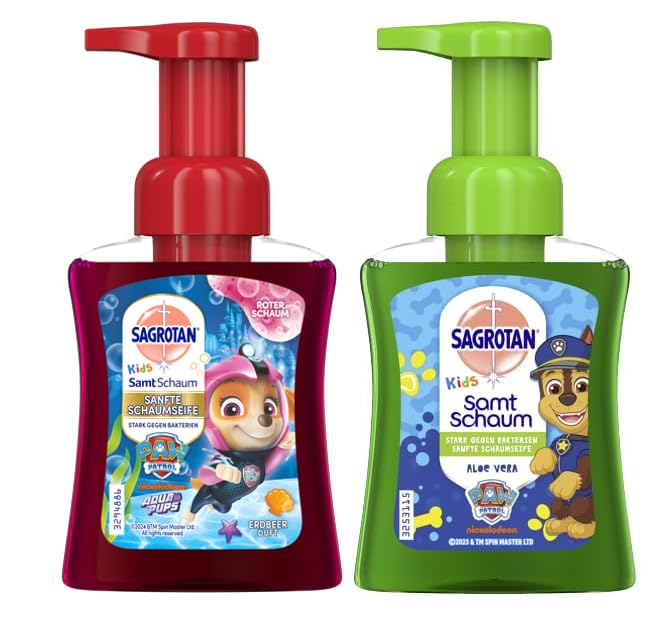 sagrotan-no-touch-kids-schaumseife-set-erdbeere-aloe-vera-2-x-250-ml image 3