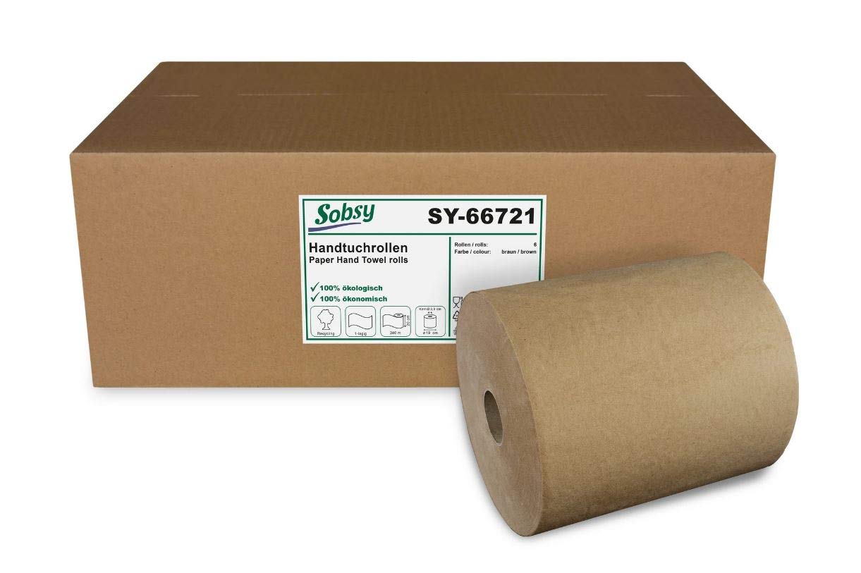sobsy-handtuchrollen-natur-braun-1-lagig-240-m-6-rollen image 1
