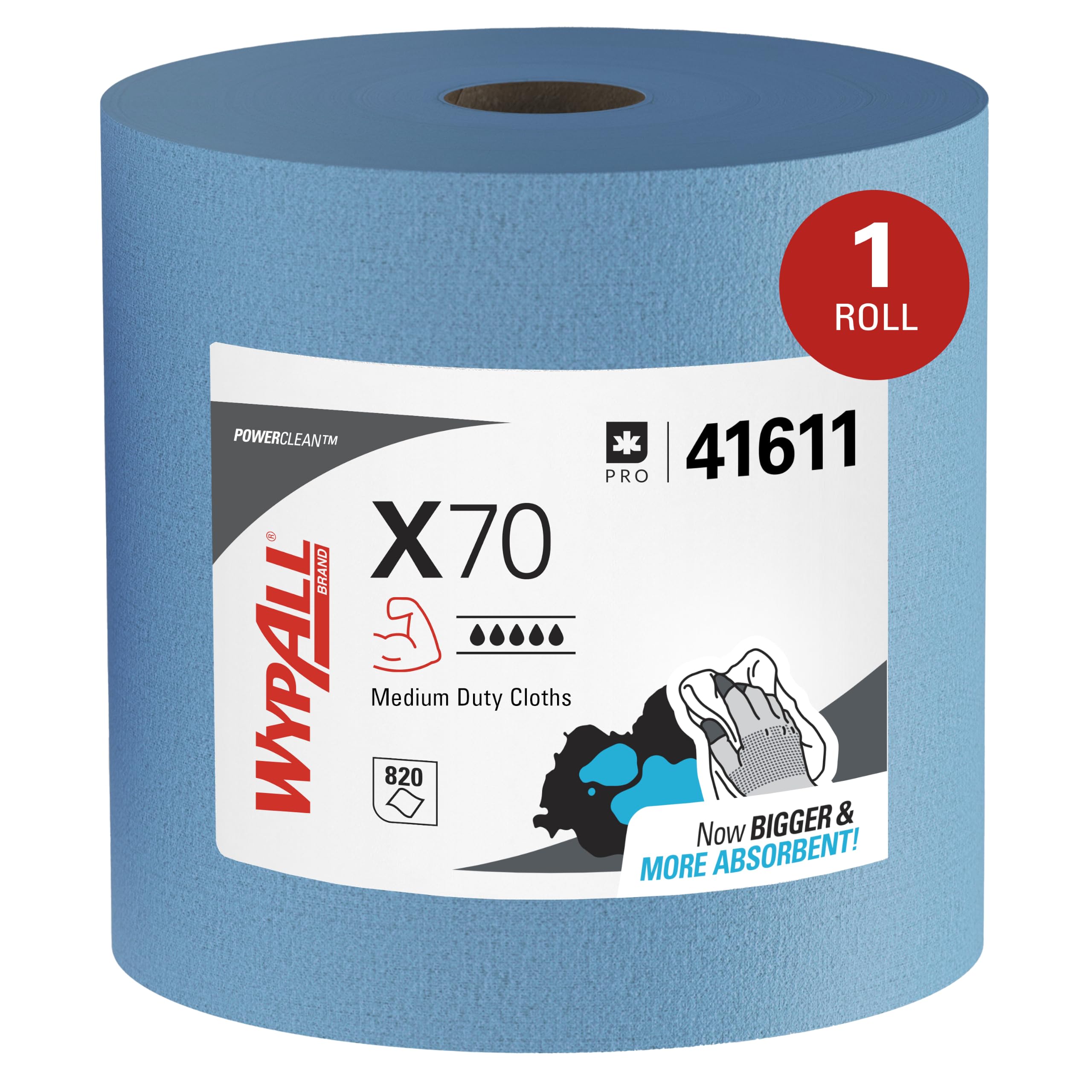wypall-x70-reinigungst-cher-8389-blau-gro-rolle-mit-870-t-chern image 1